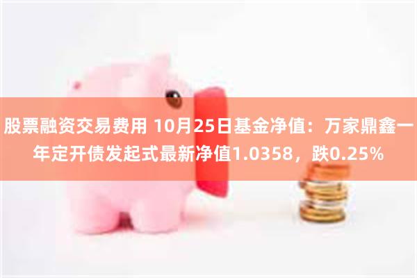 股票融资交易费用 10月25日基金净值：万家鼎鑫一年定开债发